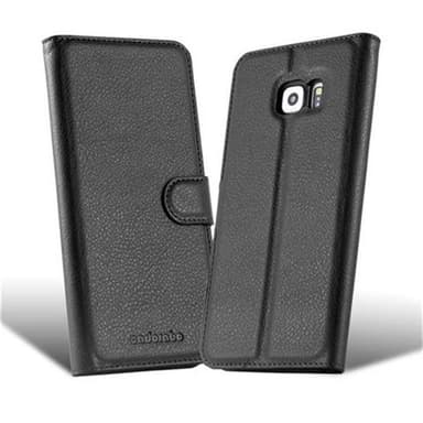 Samsung Galaxy S6 EDGE lommebokdeksel etui (svart)