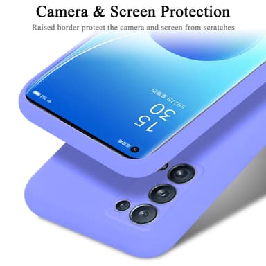 Oppo Reno6 PRO 5G silikondeksel case (lilla)