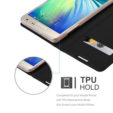 Samsung Galaxy A3 2015 lommebokdeksel etui (svart)