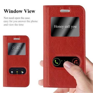 Samsung Galaxy S3 MINI lommebokdeksel cover (rød)