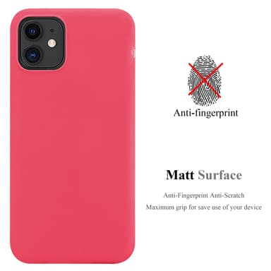 Deksel iPhone 11 Silikon cover (rød)