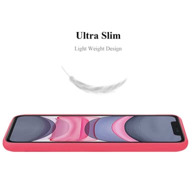 Deksel iPhone 11 Silikon cover (rød)