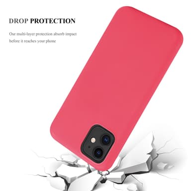 Deksel iPhone 11 Silikon cover (rød)