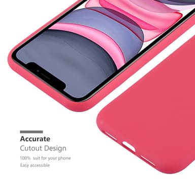 Deksel iPhone 11 Silikon cover (rød)