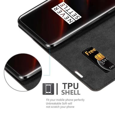 lommebokdeksel OnePlus 7T PRO case (brun)