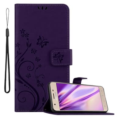 Samsung Galaxy J3 2018 lommebokdeksel Blomster (lilla)