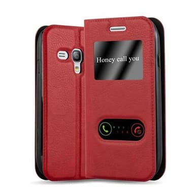 Samsung Galaxy S3 MINI lommebokdeksel cover (rød)