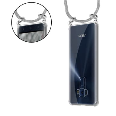 Asus ZenFone 3 (5.2 Toll) Deksel med Halskjede (grå)