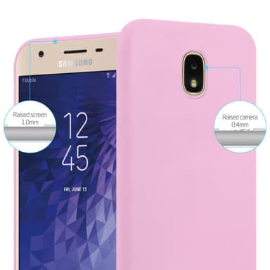 Deksel Samsung Galaxy J3 2018 Silikon cover (rosa)