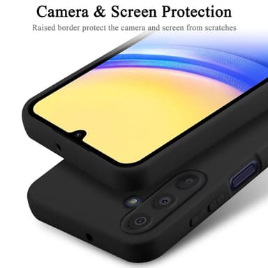 Samsung Galaxy A15 silikondeksel case (Svart)