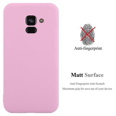 Deksel Samsung Galaxy A8 PLUS 2018 Silikon cover (rosa)