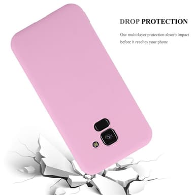 Deksel Samsung Galaxy A8 PLUS 2018 Silikon cover (rosa)