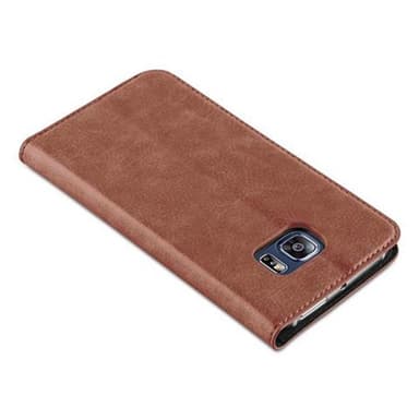 lommebokdeksel Samsung Galaxy S6 EDGE case (brun)