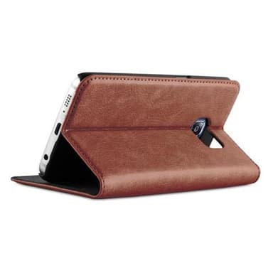 lommebokdeksel Samsung Galaxy S6 EDGE case (brun)