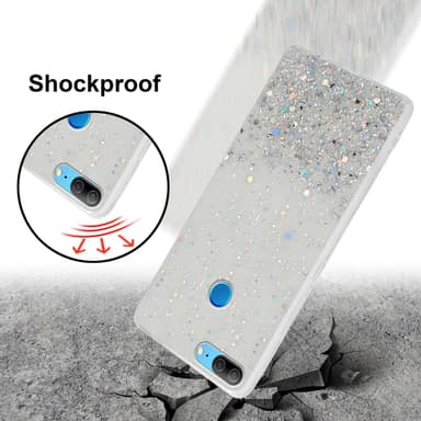 Honor 9 LITE Silikondeksel Glitter (gjennomsiktig)