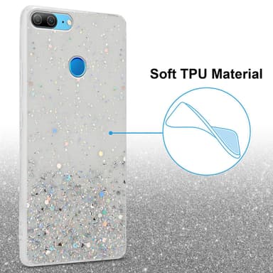 Honor 9 LITE Silikondeksel Glitter (gjennomsiktig)