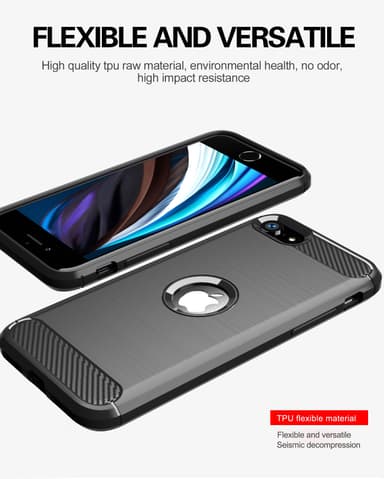 Deksel iPhone SE 2020 ultra slim (svart)