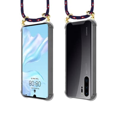 Huawei P30 PRO Deksel med Halskjede (blå)