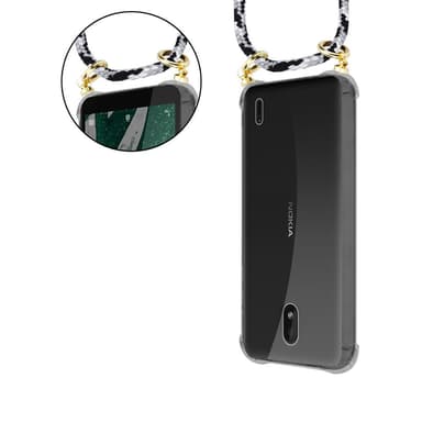 Nokia 1 PLUS Deksel med Halskjede (grå)