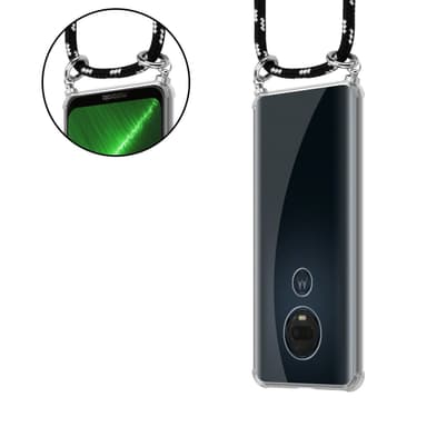 Motorola MOTO G7 / G7 PLUS Deksel med Halskjede (svart)