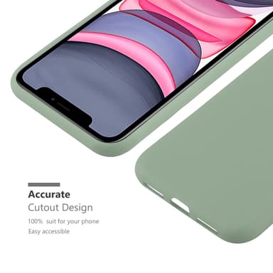 Deksel iPhone 11 Silikon cover (grønn)
