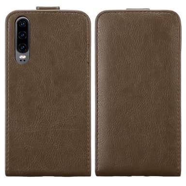 Huawei P30 deksel flip cover (brun)