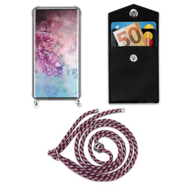 Samsung Galaxy NOTE 10 PLUS Deksel med Halskjede (rød)