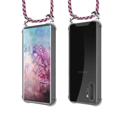 Samsung Galaxy NOTE 10 PLUS Deksel med Halskjede (rød)