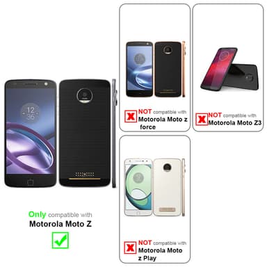 Deksel Motorola MOTO Z Case Cover (rød)