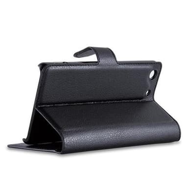 Sony Xperia M5 lommebokdeksel etui (svart)