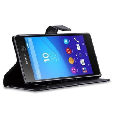 Sony Xperia M5 lommebokdeksel etui (svart)