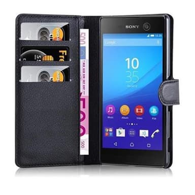 Sony Xperia M5 lommebokdeksel etui (svart)