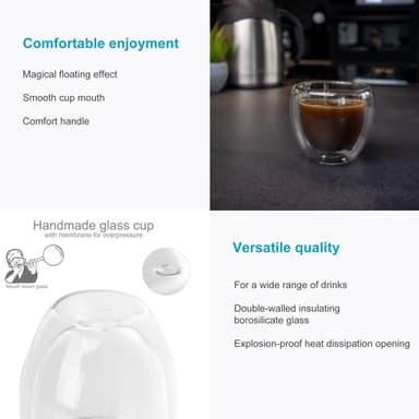 4x Espressoglass Kaffeglass Latte Macchiato