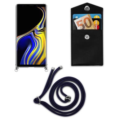 Samsung Galaxy NOTE 9 Deksel med Halskjede (blå)
