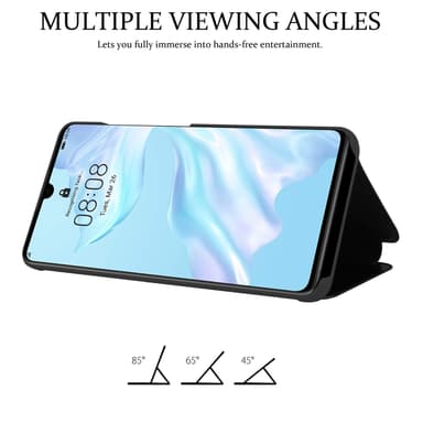 Huawei P30 lommebokdeksel etui (svart)