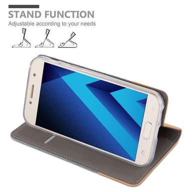 Samsung Galaxy A3 2017 lommebokdeksel etui (grå)