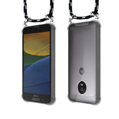Motorola MOTO G5 Deksel med Halskjede (svart)