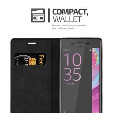 lommebokdeksel Sony Xperia X case (svart)