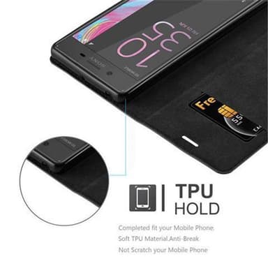 lommebokdeksel Sony Xperia X case (svart)