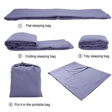 Sovepose Travel 115x 210 cm Reisesovepose (lilla)