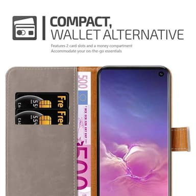 Samsung Galaxy S10 4G lommebokdeksel etui (brun)