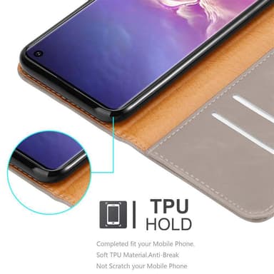 Samsung Galaxy S10 4G lommebokdeksel etui (brun)