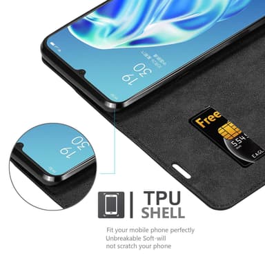 lommebokdeksel Oppo A91 case (svart)