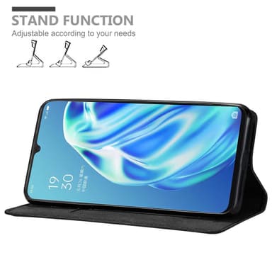 lommebokdeksel Oppo A91 case (svart)
