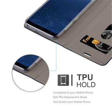 Samsung Galaxy S8 lommebokdeksel etui (blå)