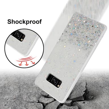 Samsung Galaxy S8 Silikondeksel Glitter (gjennomsiktig)
