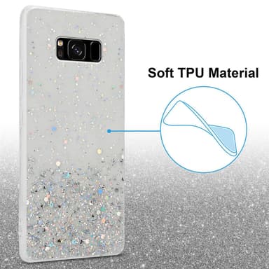 Samsung Galaxy S8 Silikondeksel Glitter (gjennomsiktig)
