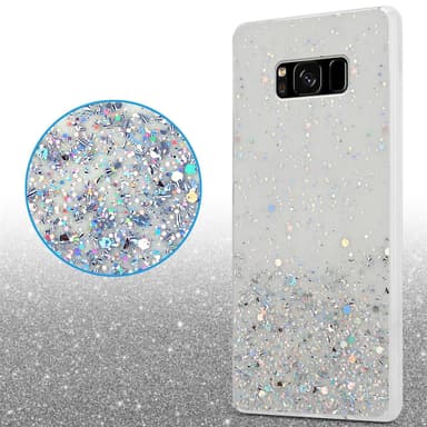 Samsung Galaxy S8 Silikondeksel Glitter (gjennomsiktig)