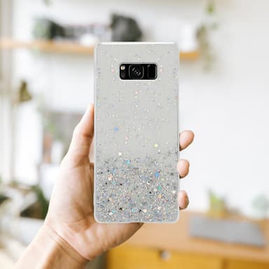 Samsung Galaxy S8 Silikondeksel Glitter (gjennomsiktig)