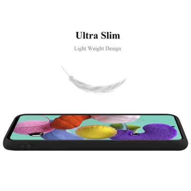 Deksel Samsung Galaxy A51 5G Silikon cover (svart)